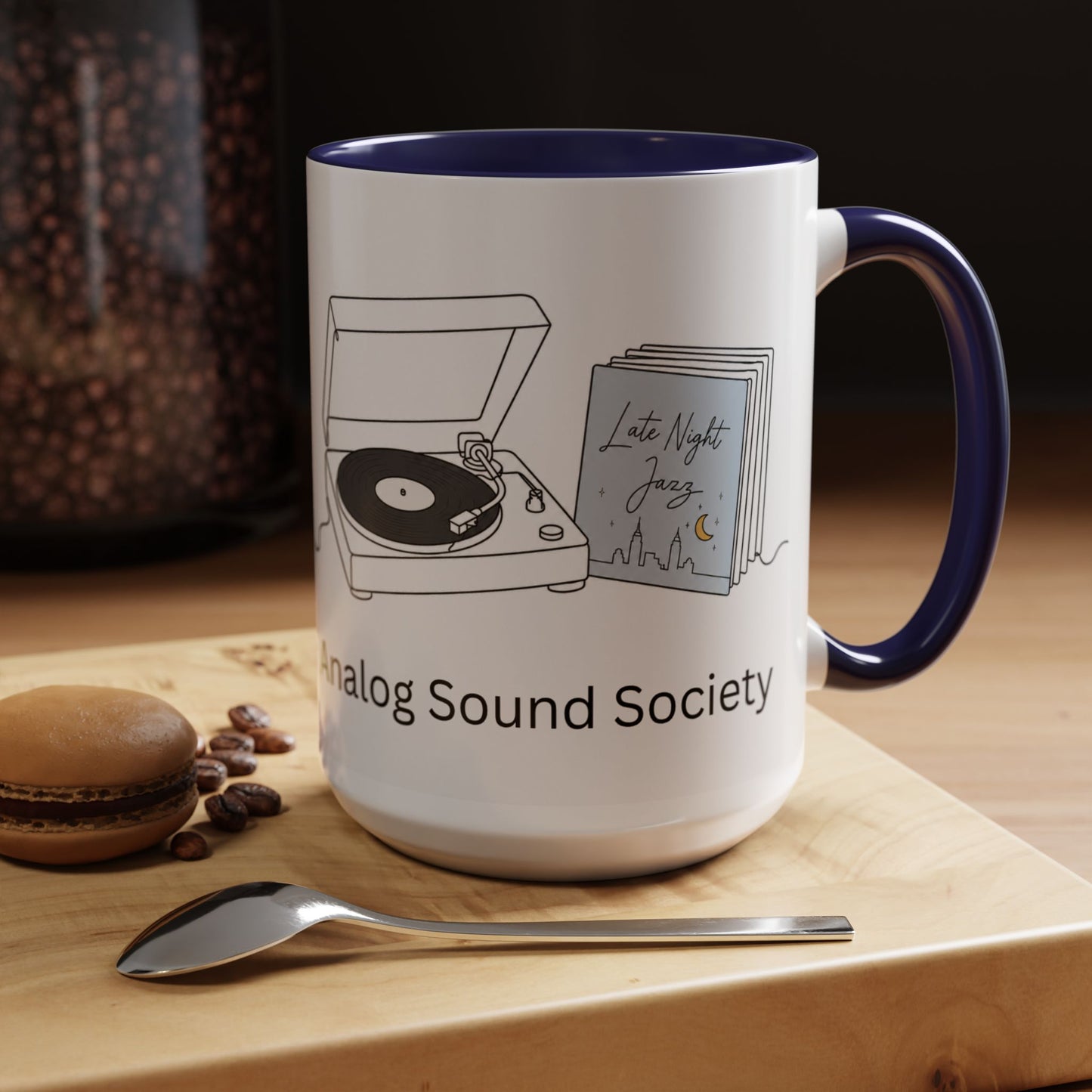 Analog Sound Society Accent Coffee Mug — Turntable Lovers 11/15oz