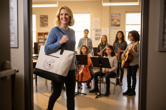 Blonde Music Teacher Classroom Lifestyle