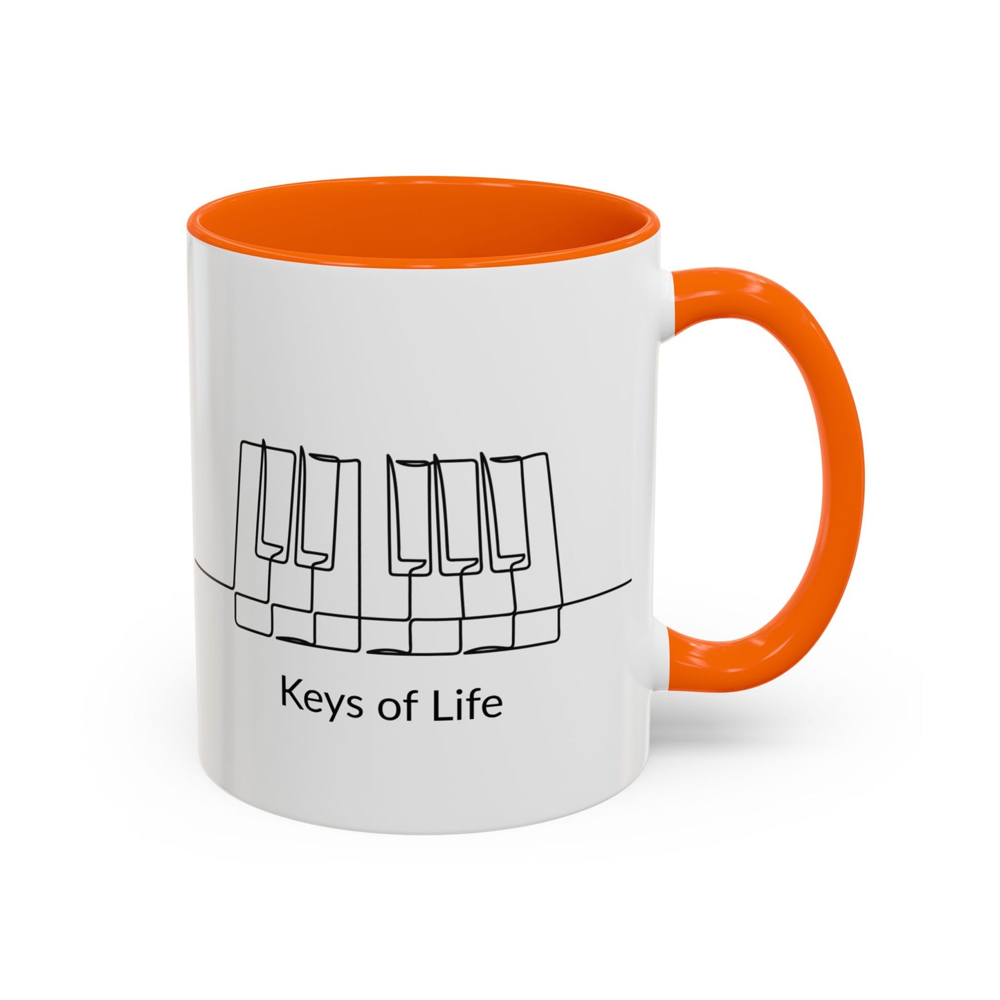Keys of Life Piano Coffee Mug — Musician Gift Accent Mug (11/15oz)