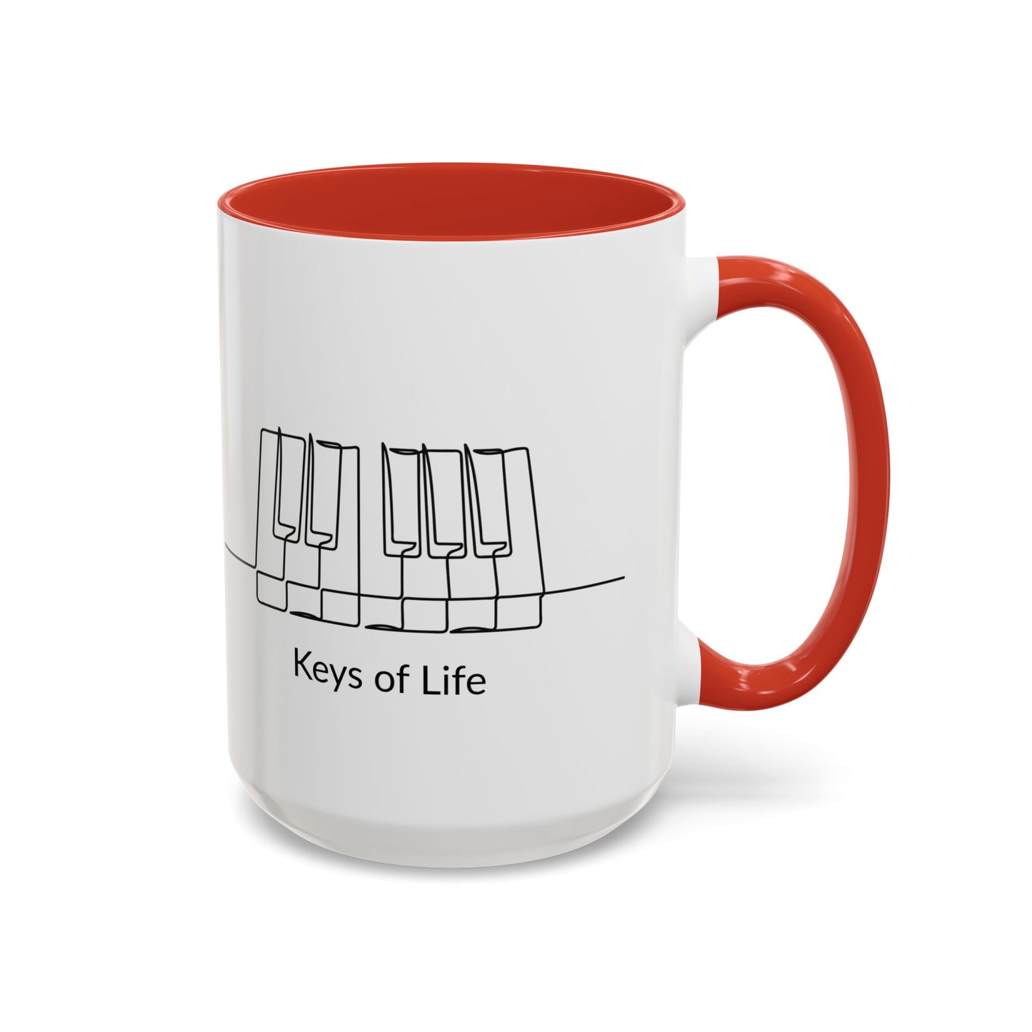 Keys of Life Piano Coffee Mug — Musician Gift Accent Mug (11/15oz)