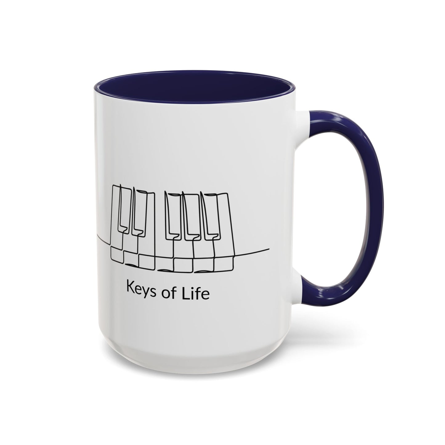 Keys of Life Piano Coffee Mug — Musician Gift Accent Mug (11/15oz)