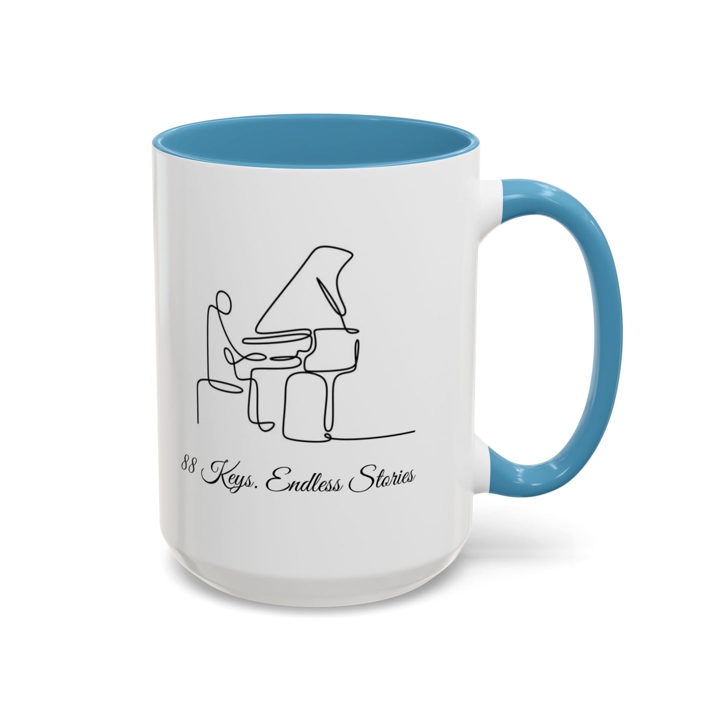 Piano Mug — "88 Keys, Endless Stories"  Coffee Mug