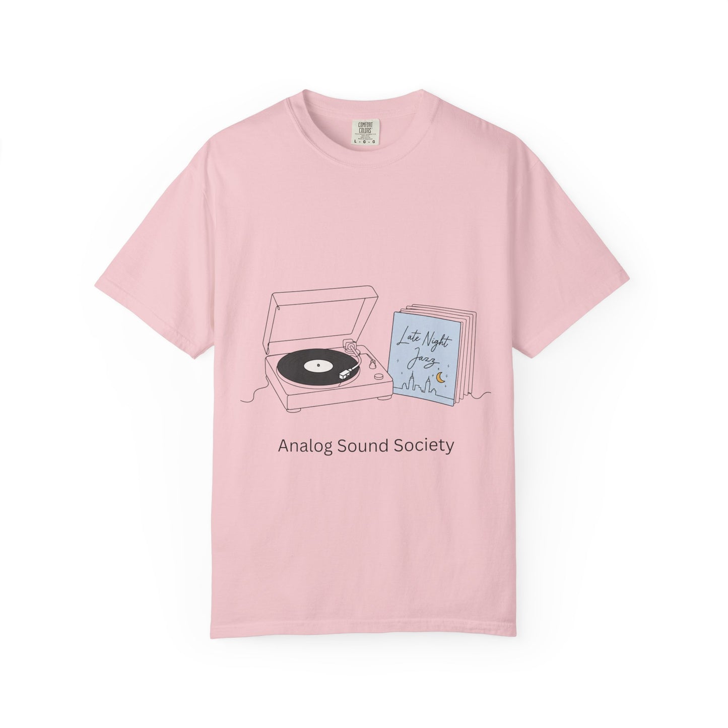 Record Player T-Shirt — "Analog Sound Society" Retro Vinyl Tee