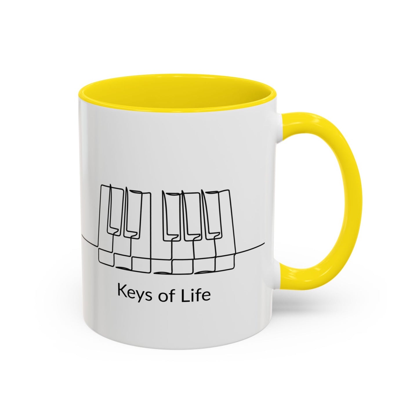 Keys of Life Piano Coffee Mug — Musician Gift Accent Mug (11/15oz)