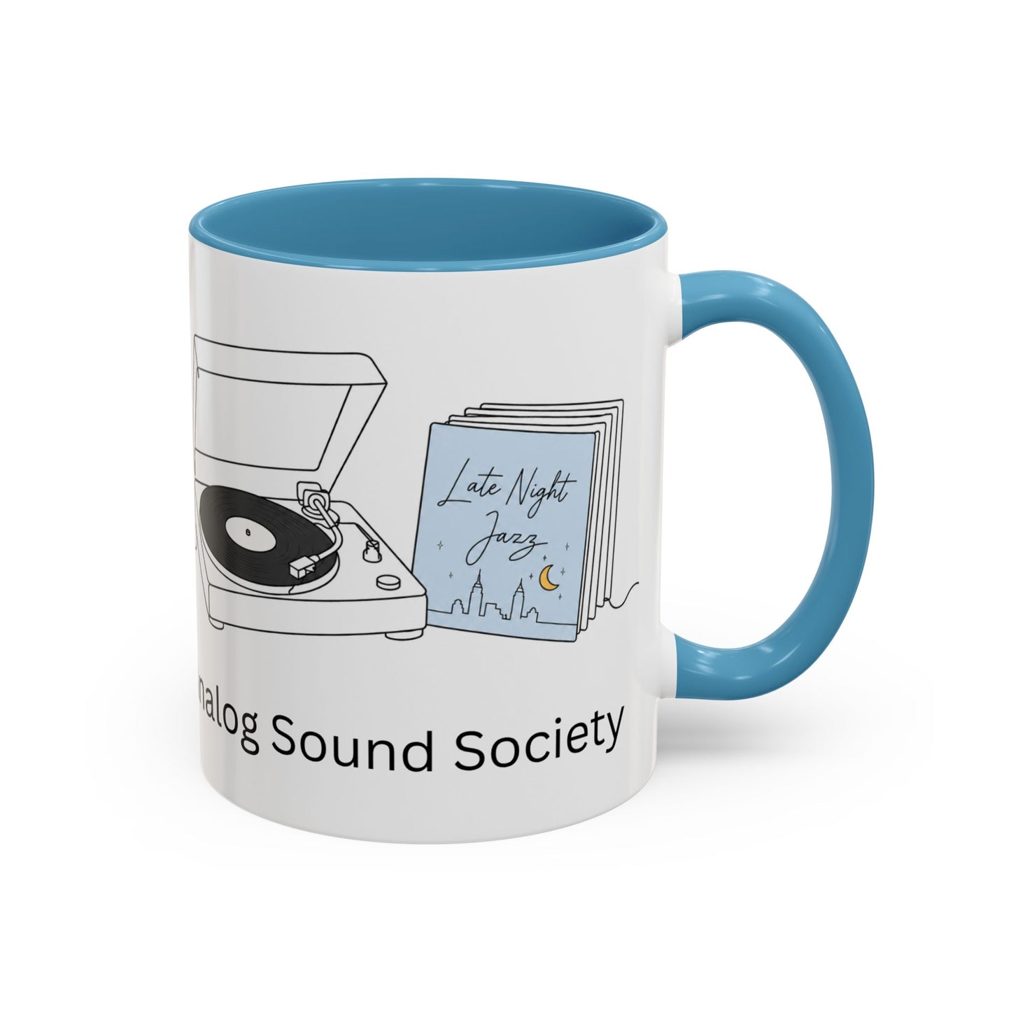 Analog Sound Society Accent Coffee Mug — Turntable Lovers 11/15oz