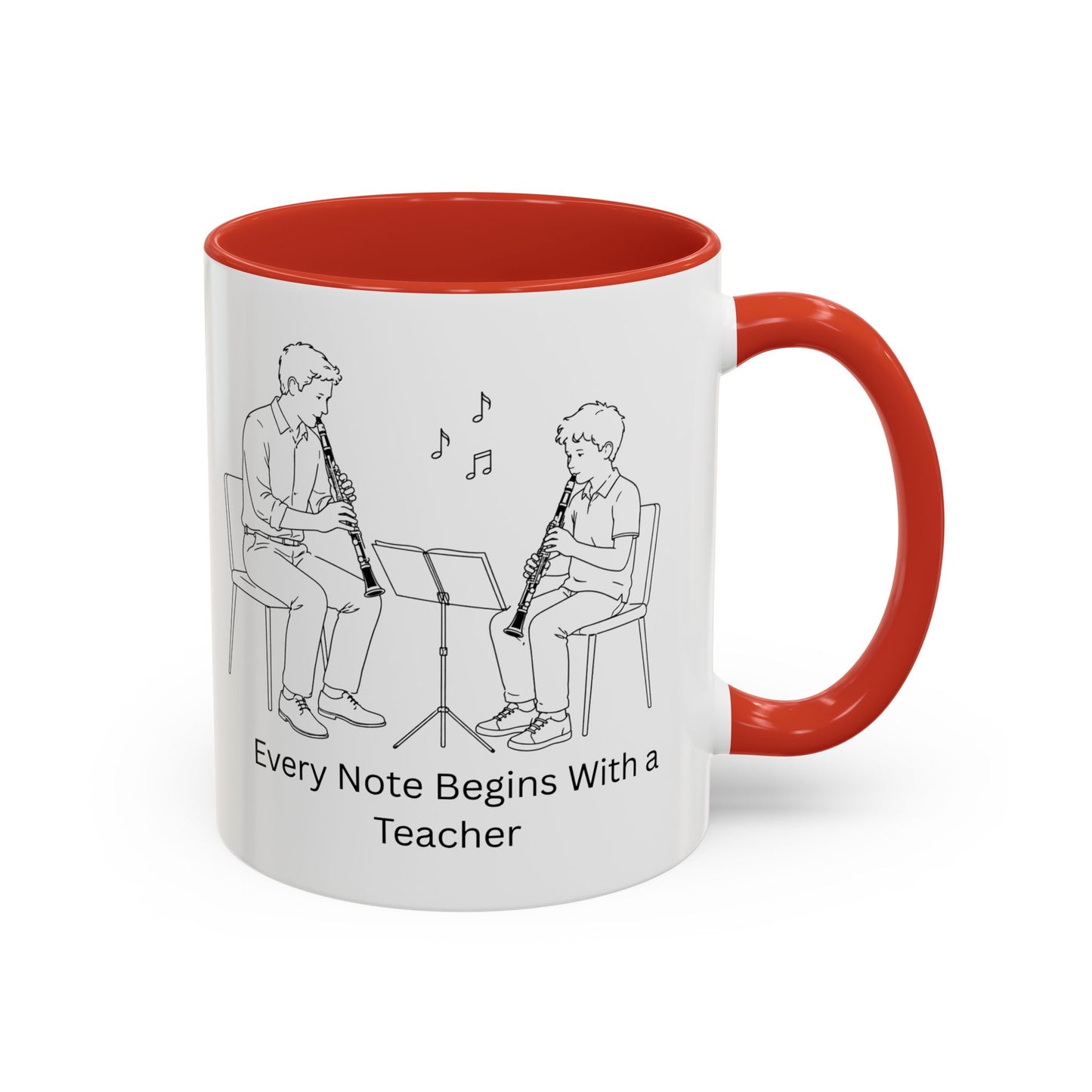 Cello Teacher Coffe Mug - Every Note Begins With a Teacher