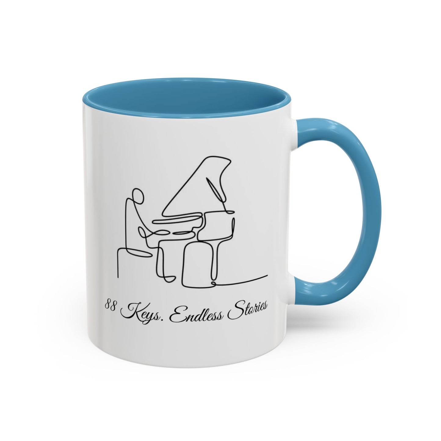 Piano Mug — "88 Keys, Endless Stories"  Coffee Mug