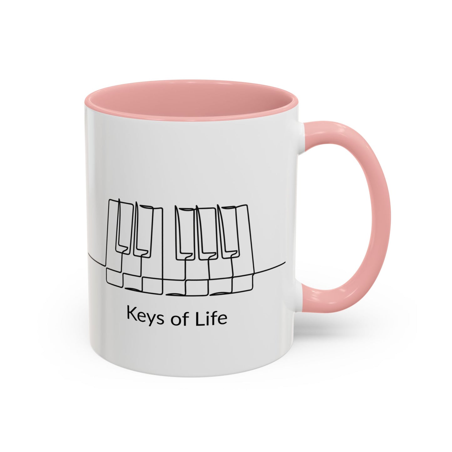 Keys of Life Piano Coffee Mug — Musician Gift Accent Mug (11/15oz)