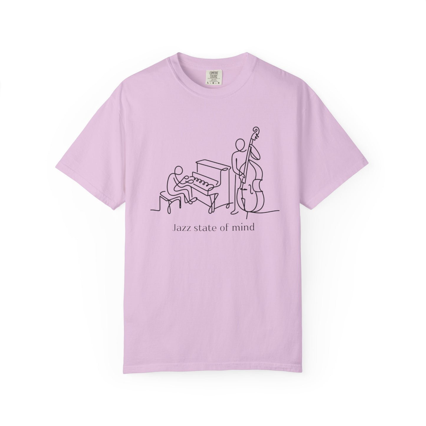 Jazz State of Mind T-Shirt - Minimalist Piano & Double Bass Music Tee