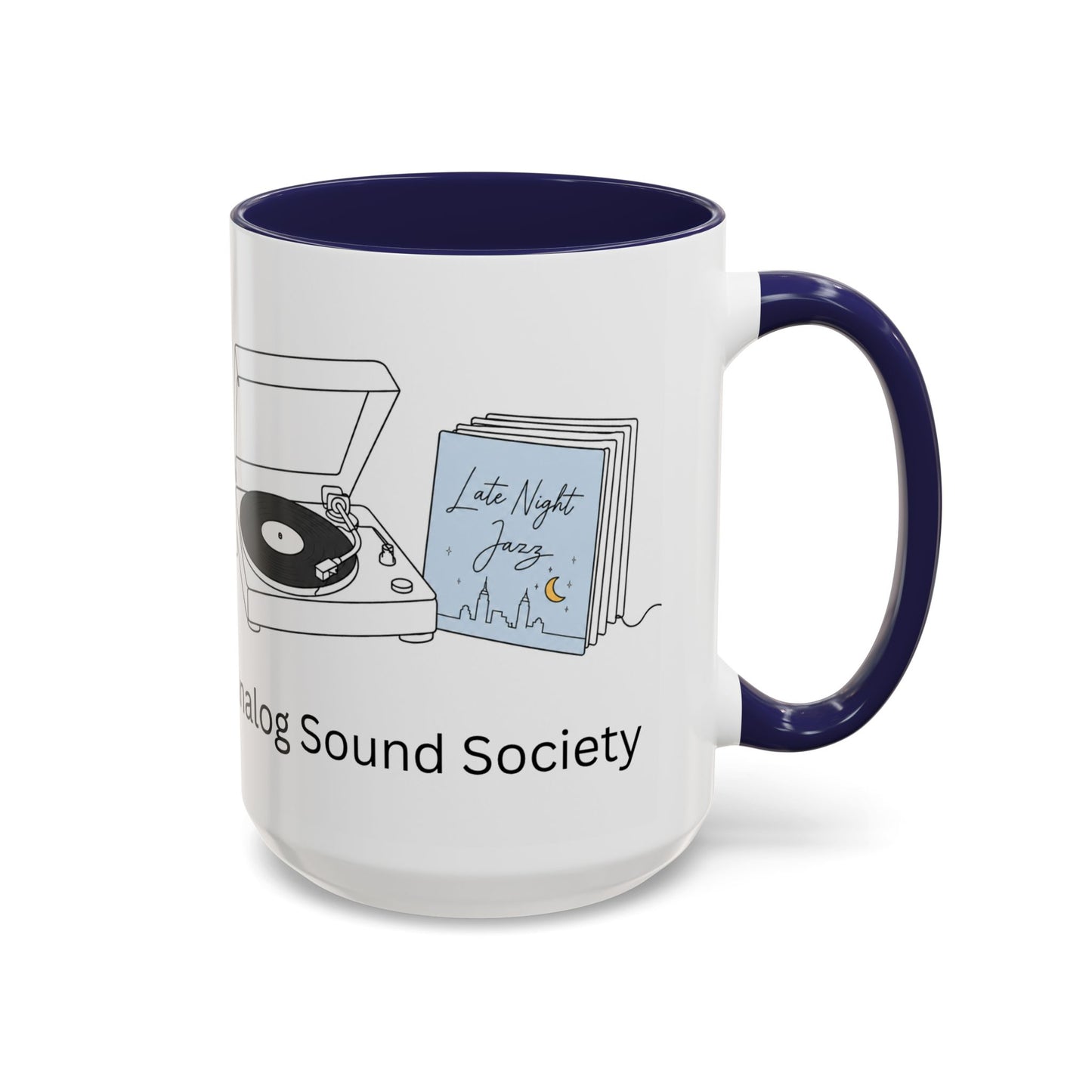 Analog Sound Society Accent Coffee Mug — Turntable Lovers 11/15oz
