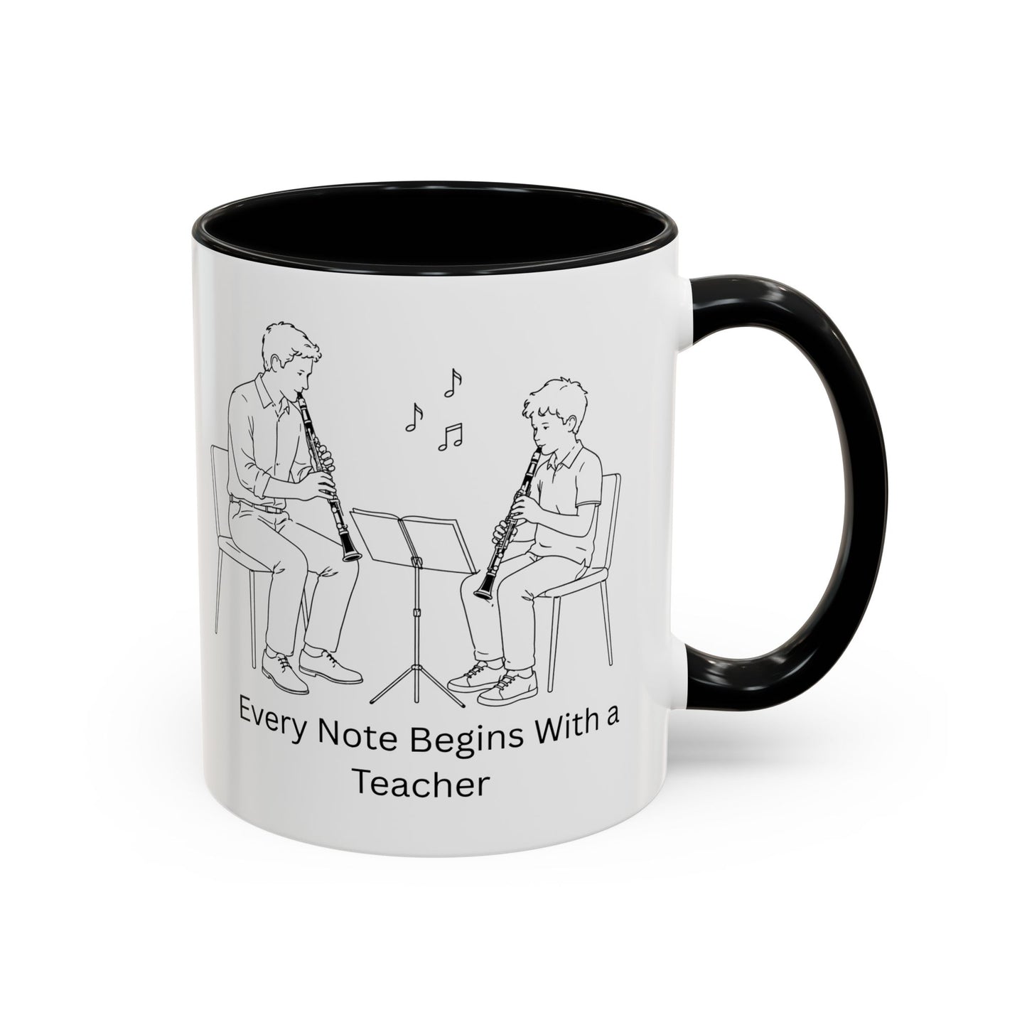Cello Teacher Coffe Mug - Every Note Begins With a Teacher