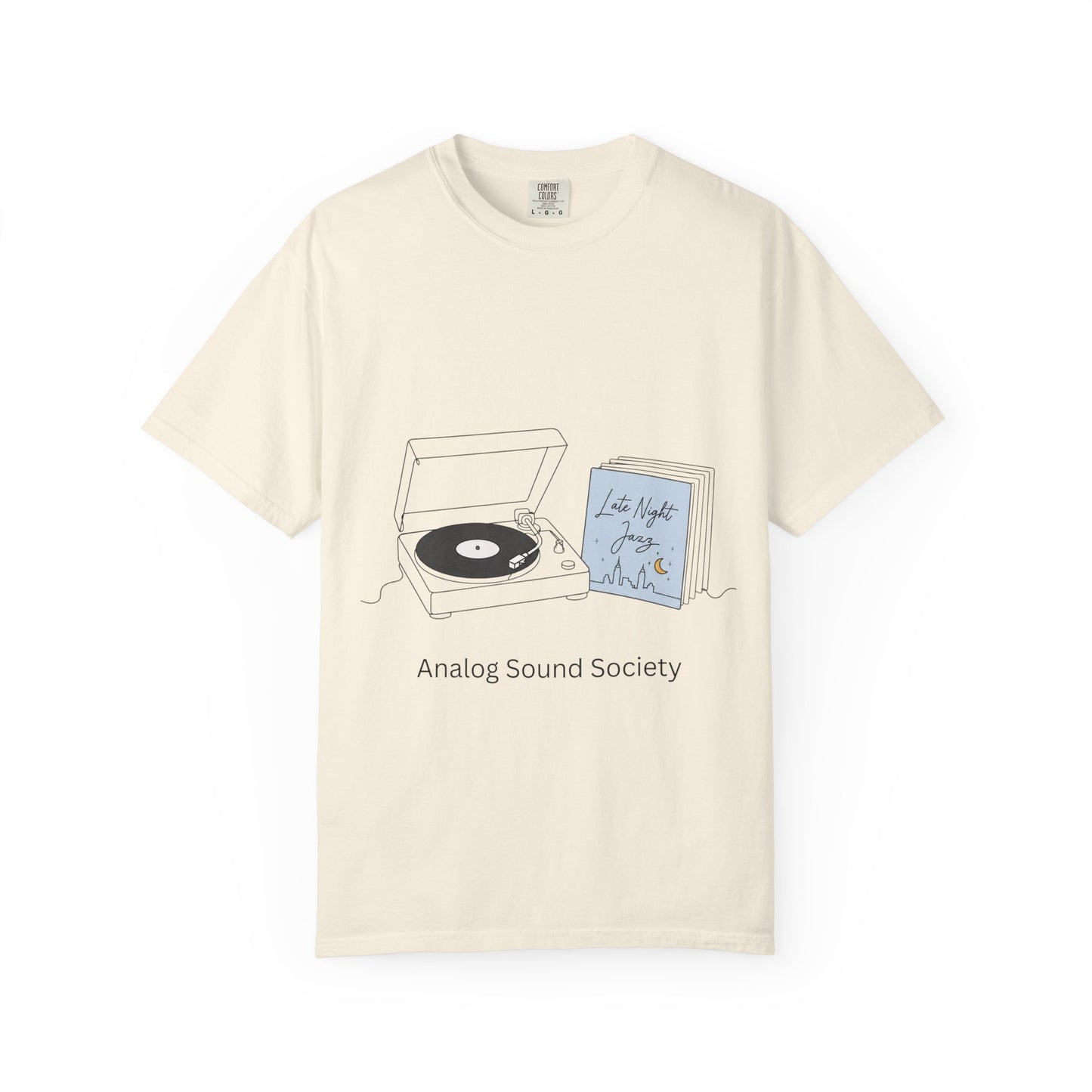 Record Player T-Shirt — "Analog Sound Society" Retro Vinyl Tee