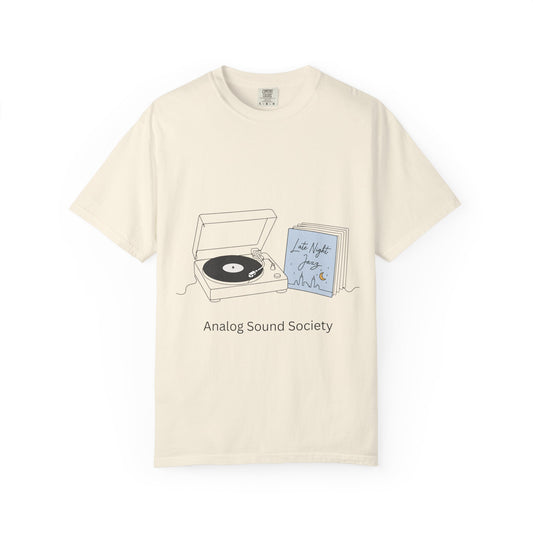 Record Player T-Shirt — "Analog Sound Society" Retro Vinyl Tee