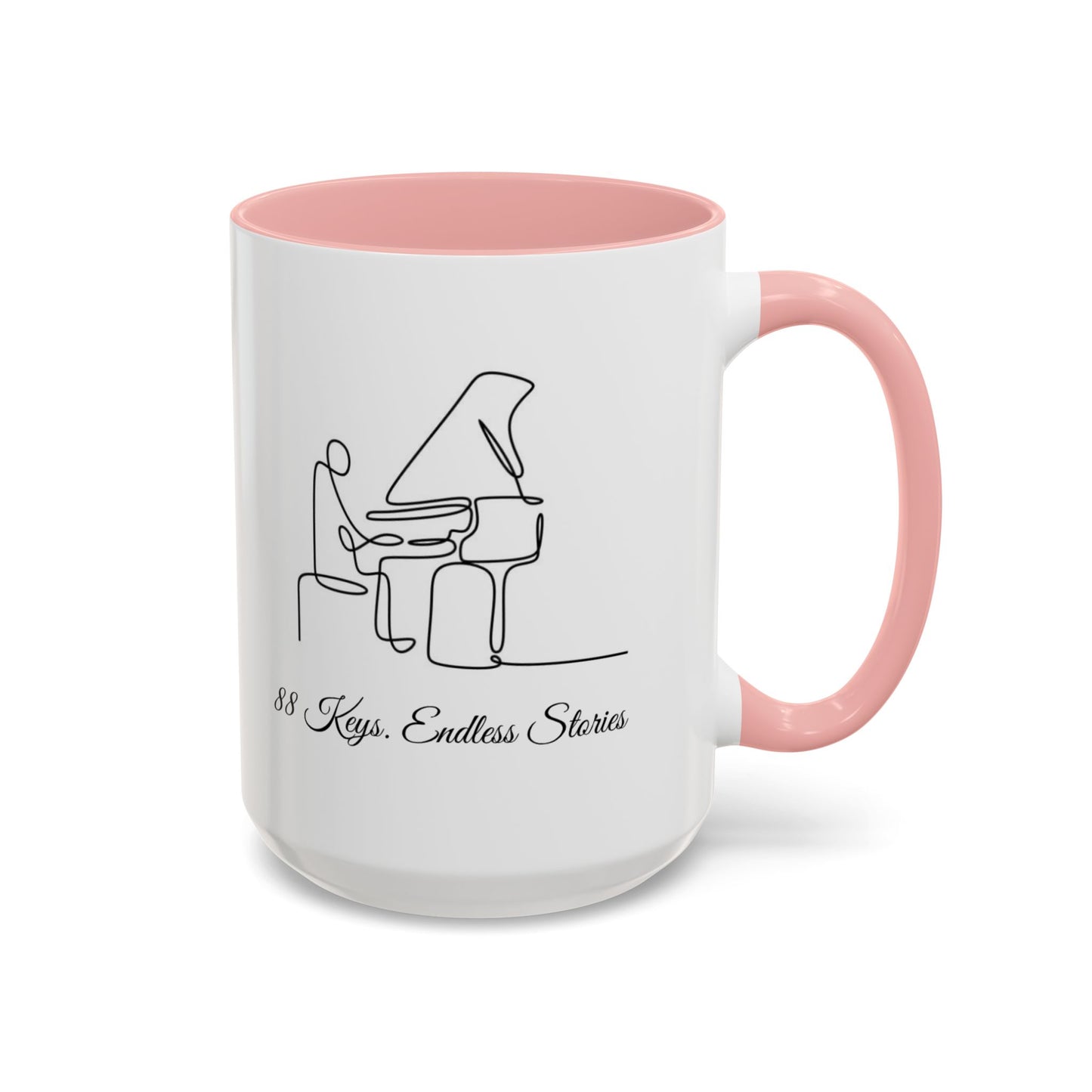 Piano Mug — "88 Keys, Endless Stories"  Coffee Mug