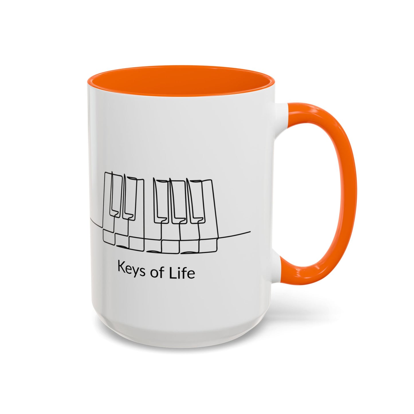Keys of Life Piano Coffee Mug — Musician Gift Accent Mug (11/15oz)