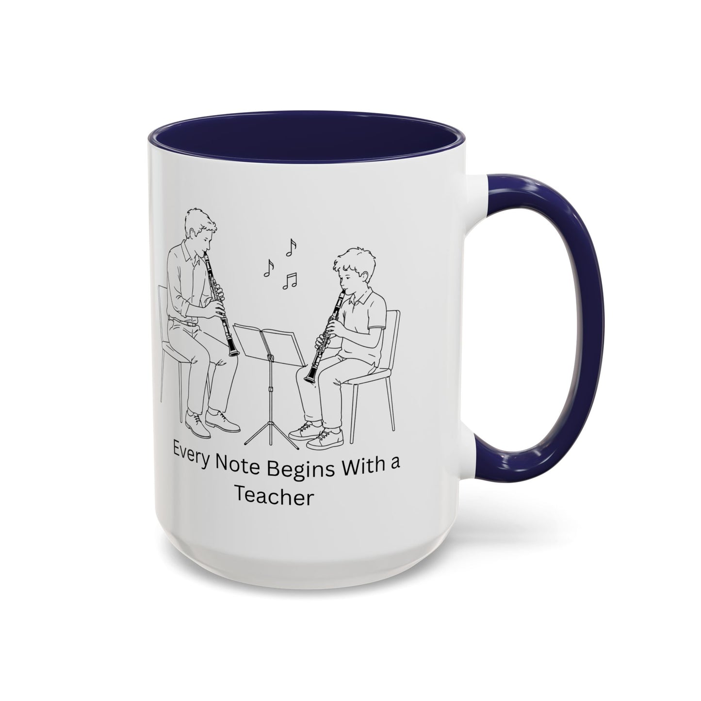 Cello Teacher Coffe Mug - Every Note Begins With a Teacher