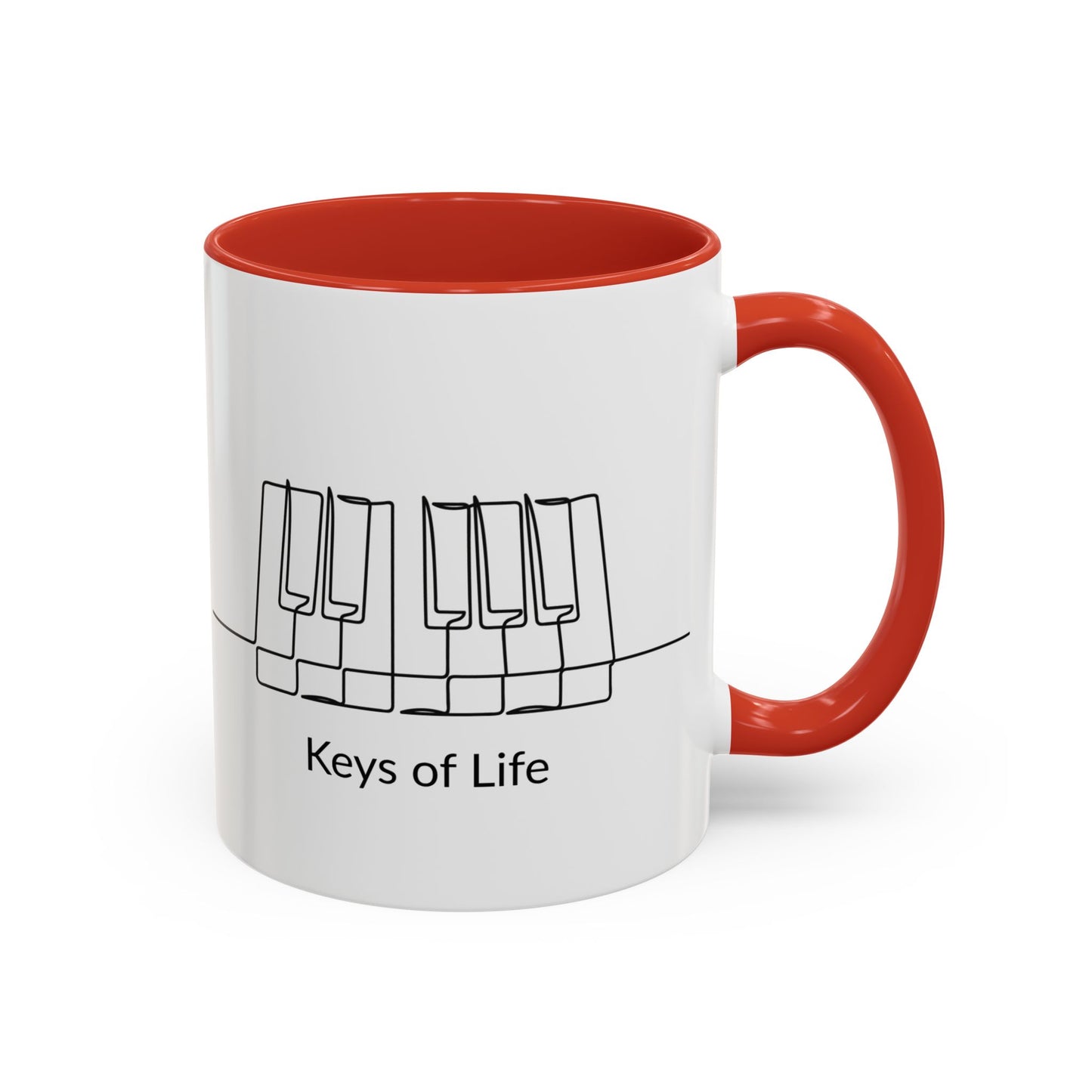 Keys of Life Piano Coffee Mug — Musician Gift Accent Mug (11/15oz)