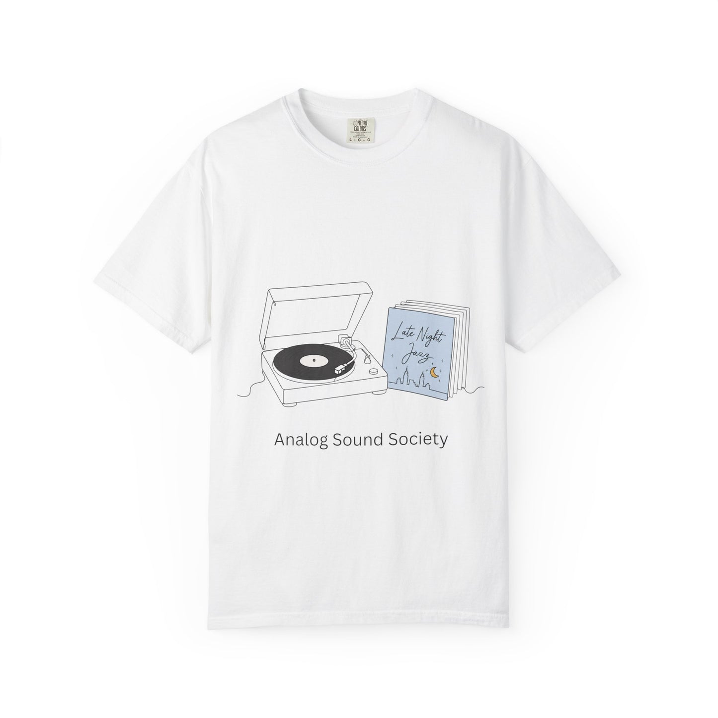 Record Player T-Shirt — "Analog Sound Society" Retro Vinyl Tee
