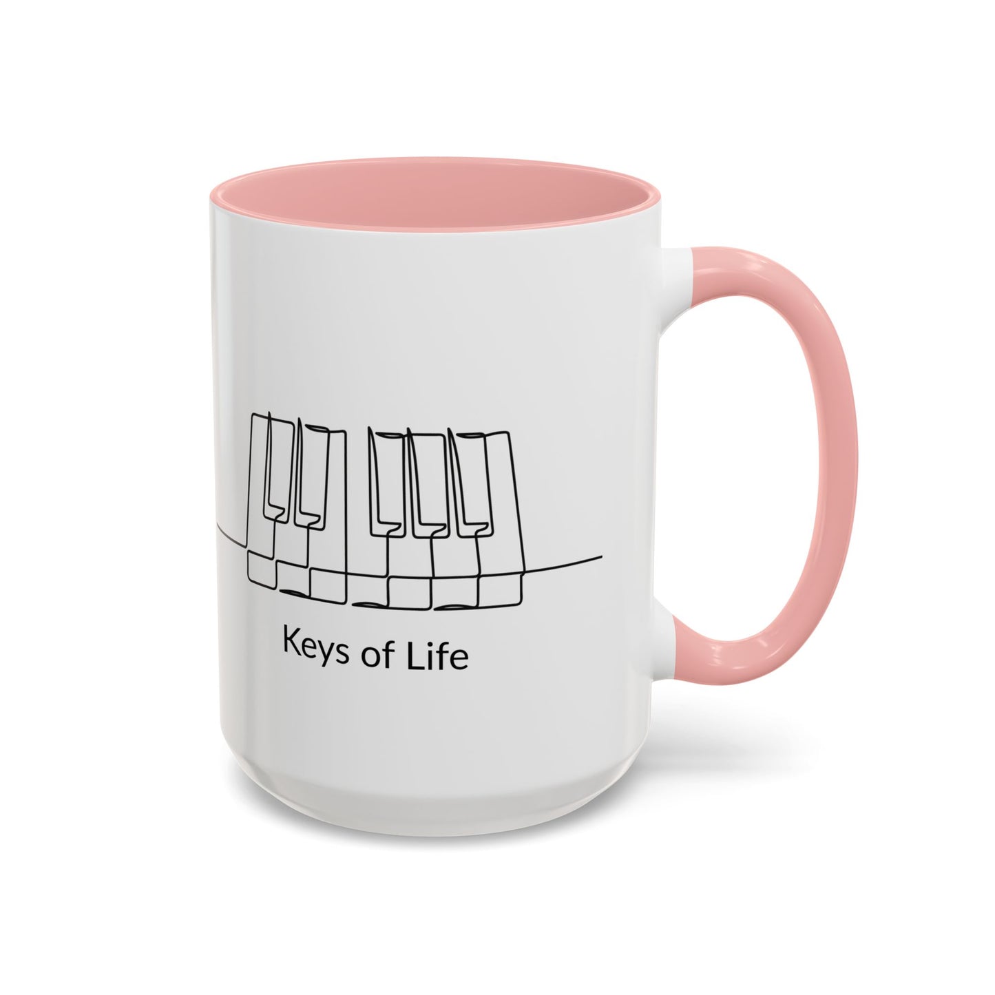 Keys of Life Piano Coffee Mug — Musician Gift Accent Mug (11/15oz)