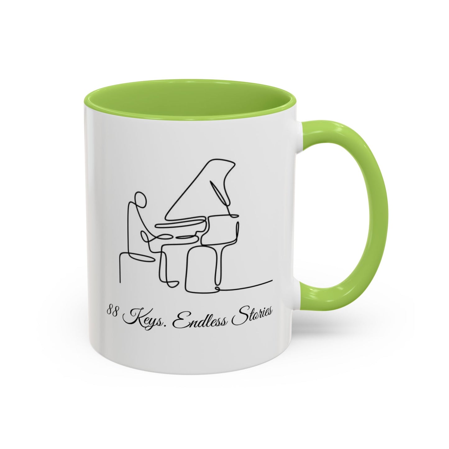 Piano Mug — "88 Keys, Endless Stories"  Coffee Mug