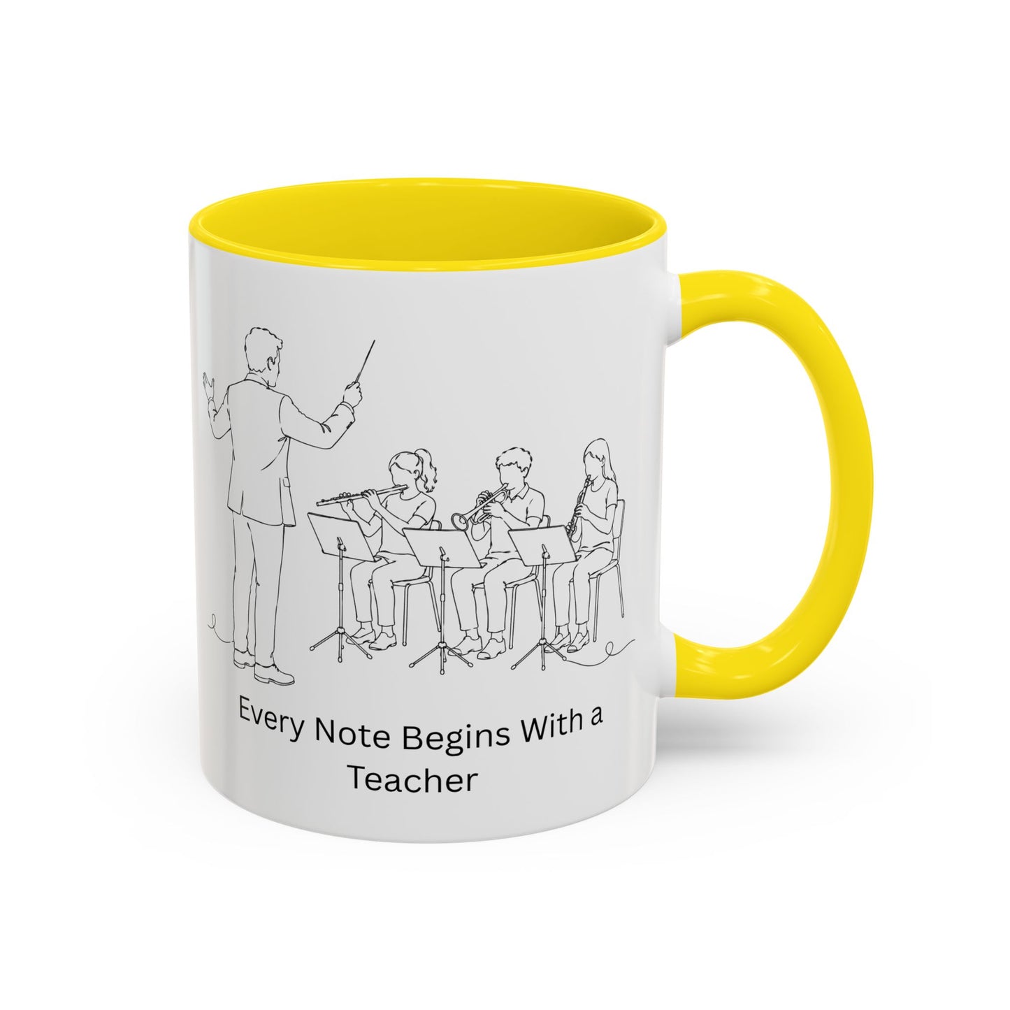 Band Leader Coffee Mug — Every Note Begins With a Teacher