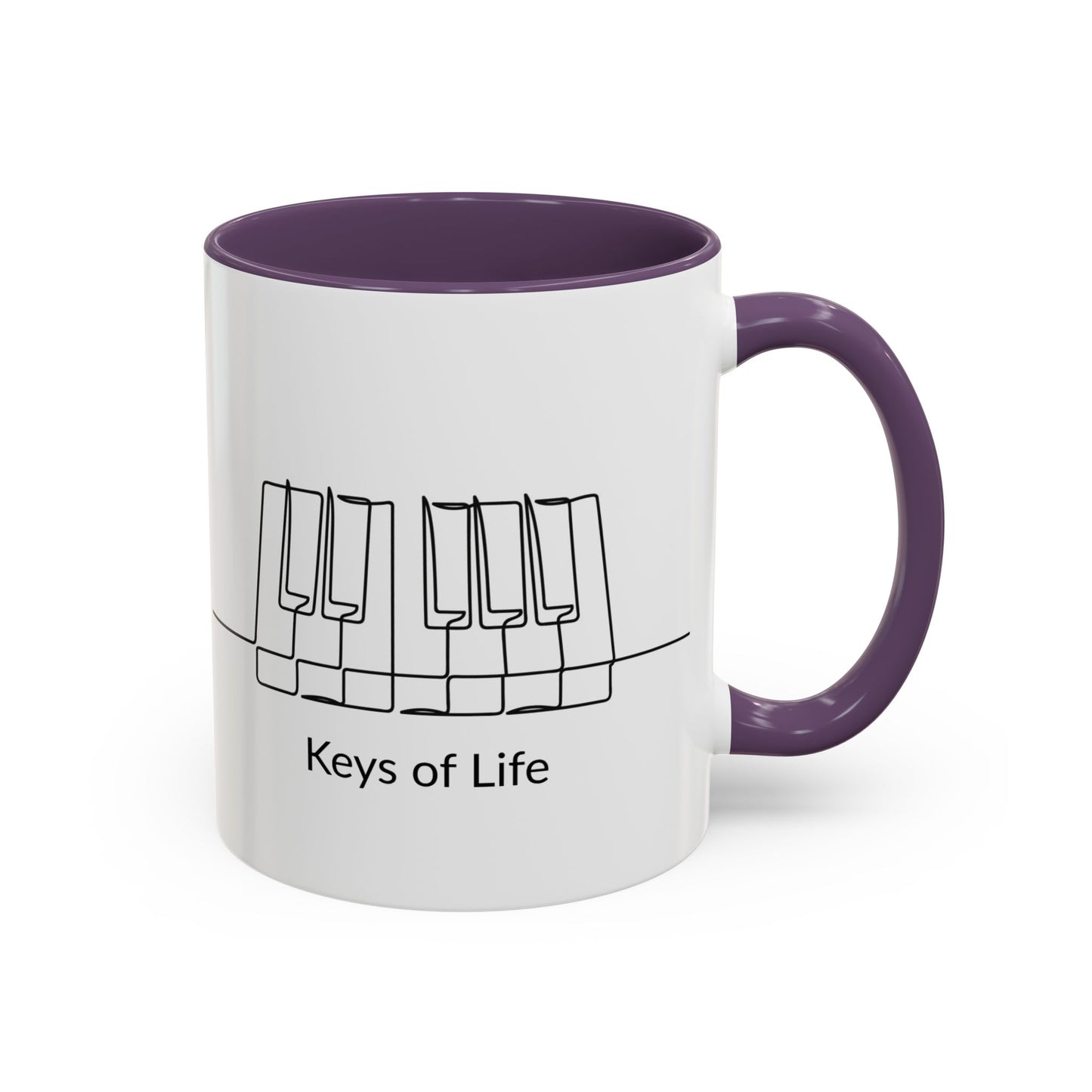 Keys of Life Piano Coffee Mug — Musician Gift Accent Mug (11/15oz)