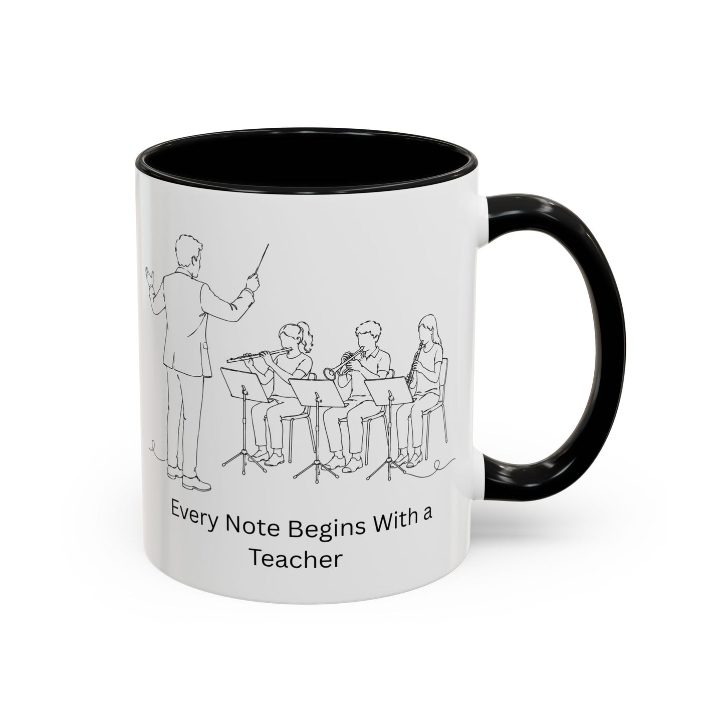 Band Leader Coffee Mug — Every Note Begins With a Teacher