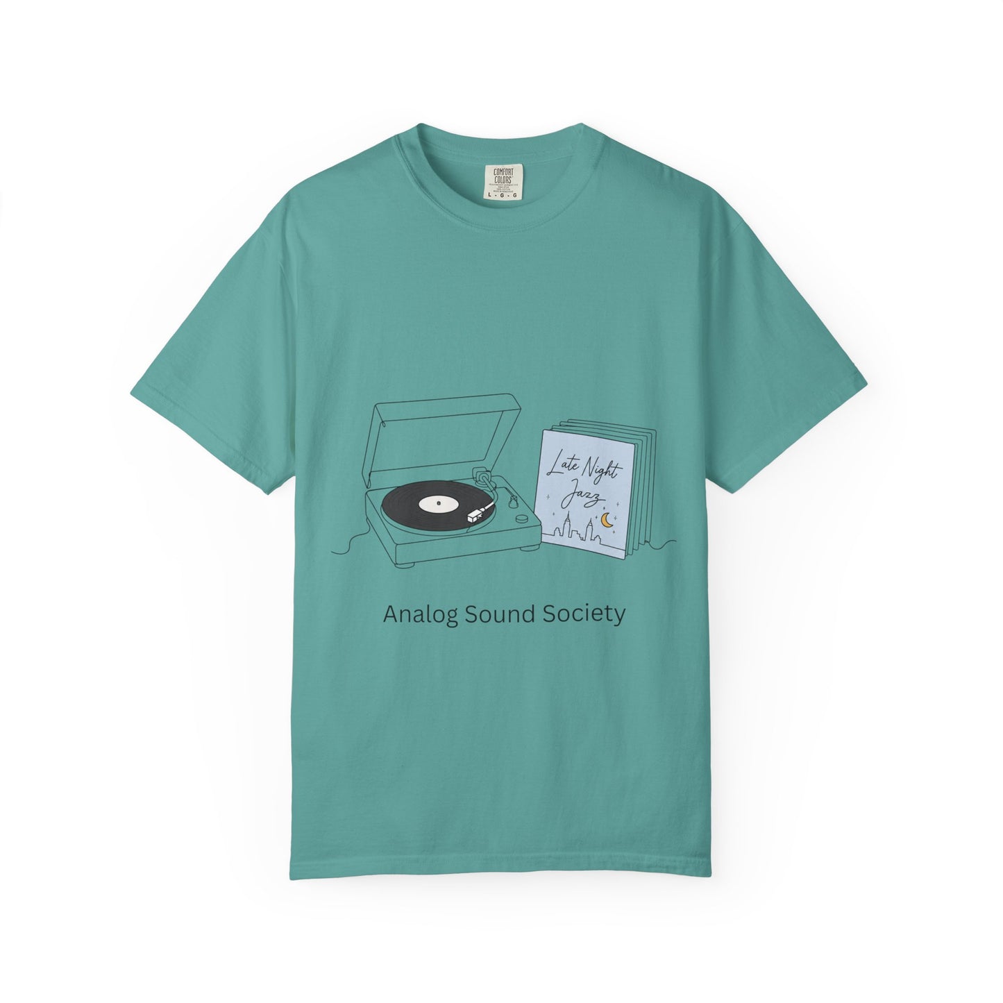 Record Player T-Shirt — "Analog Sound Society" Retro Vinyl Tee
