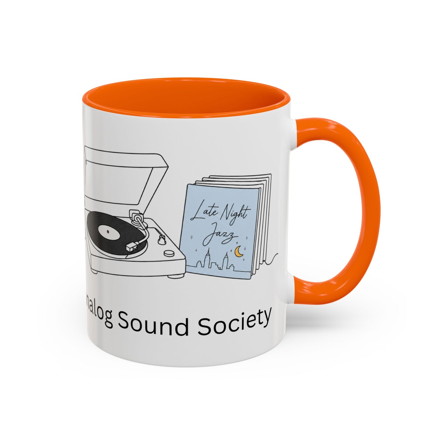 Analog Sound Society Accent Coffee Mug — Turntable Lovers 11/15oz