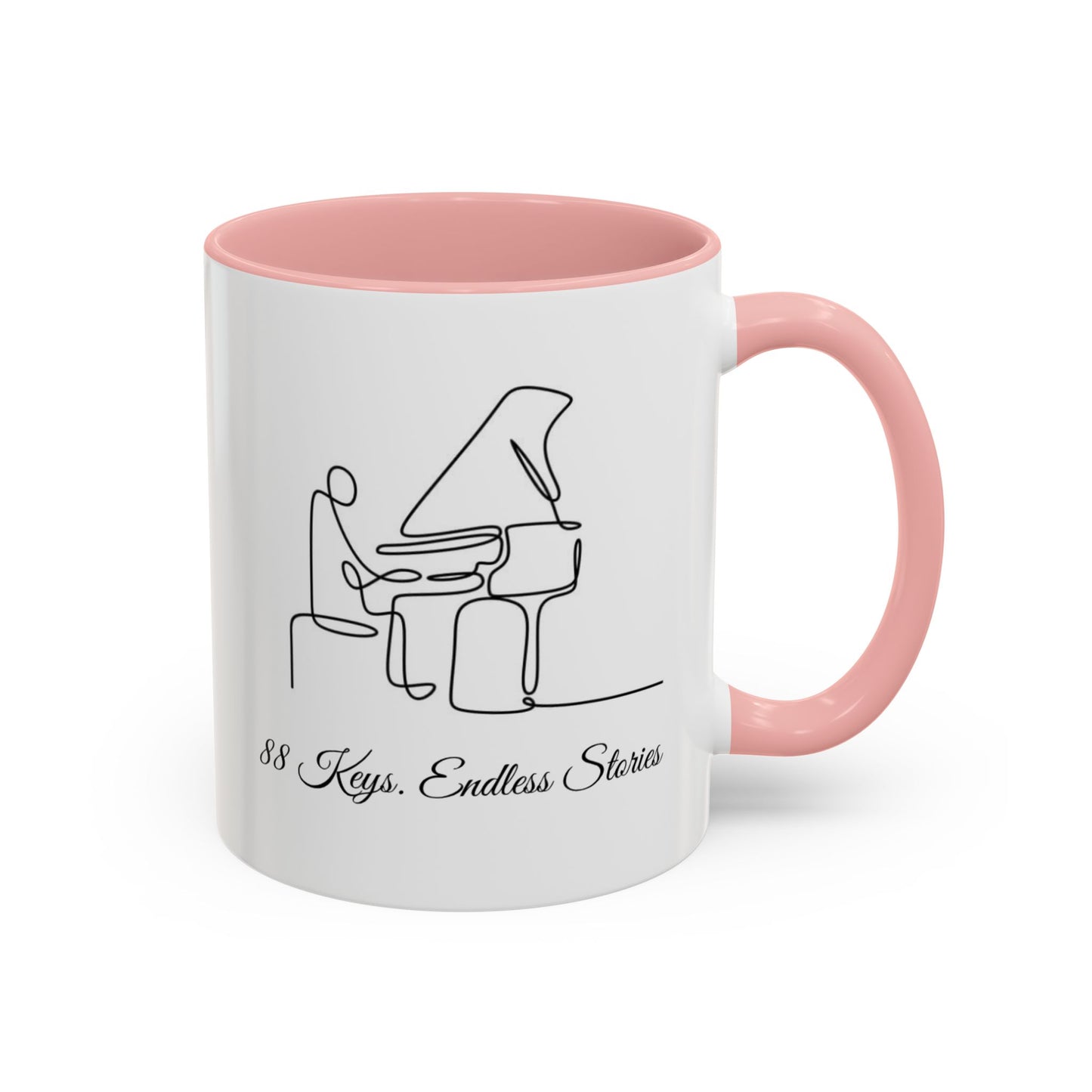 Piano Mug — "88 Keys, Endless Stories"  Coffee Mug