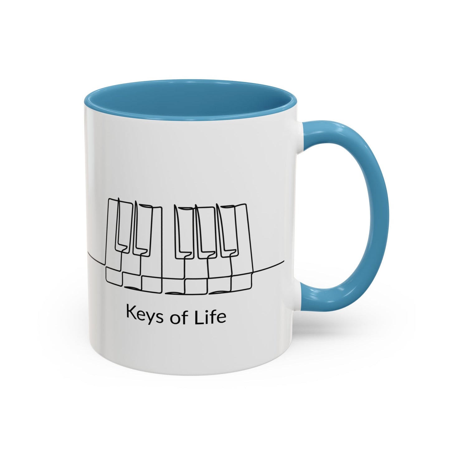 Keys of Life Piano Coffee Mug — Musician Gift Accent Mug (11/15oz)