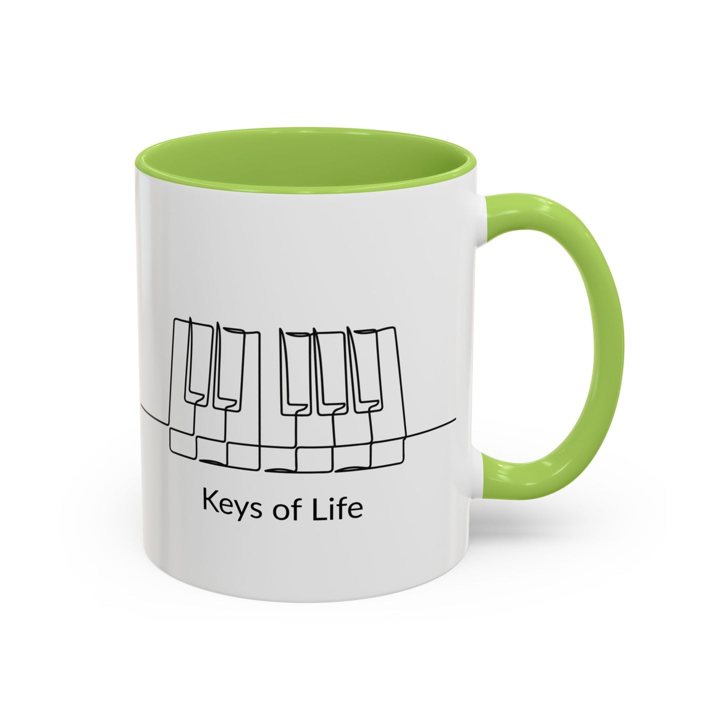 Keys of Life Piano Coffee Mug — Musician Gift Accent Mug (11/15oz)