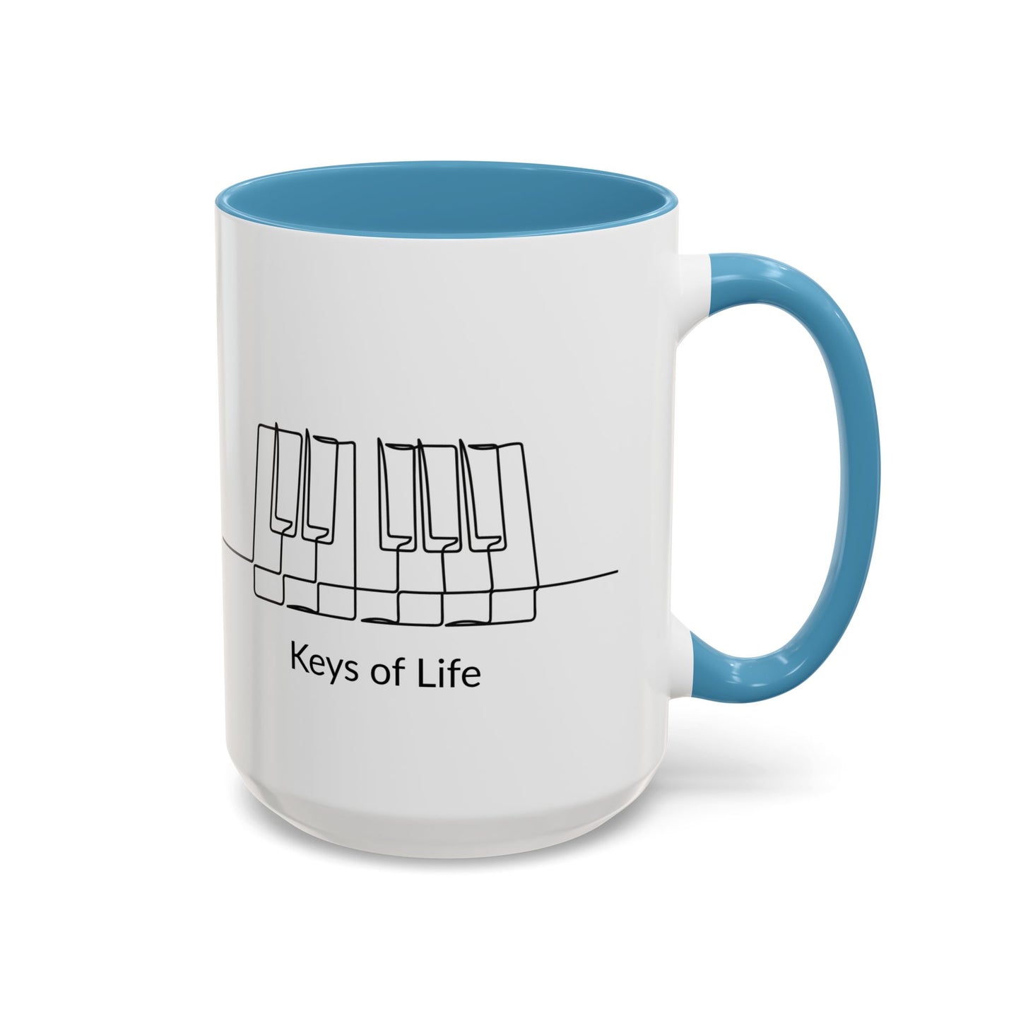 Keys of Life Piano Coffee Mug — Musician Gift Accent Mug (11/15oz)