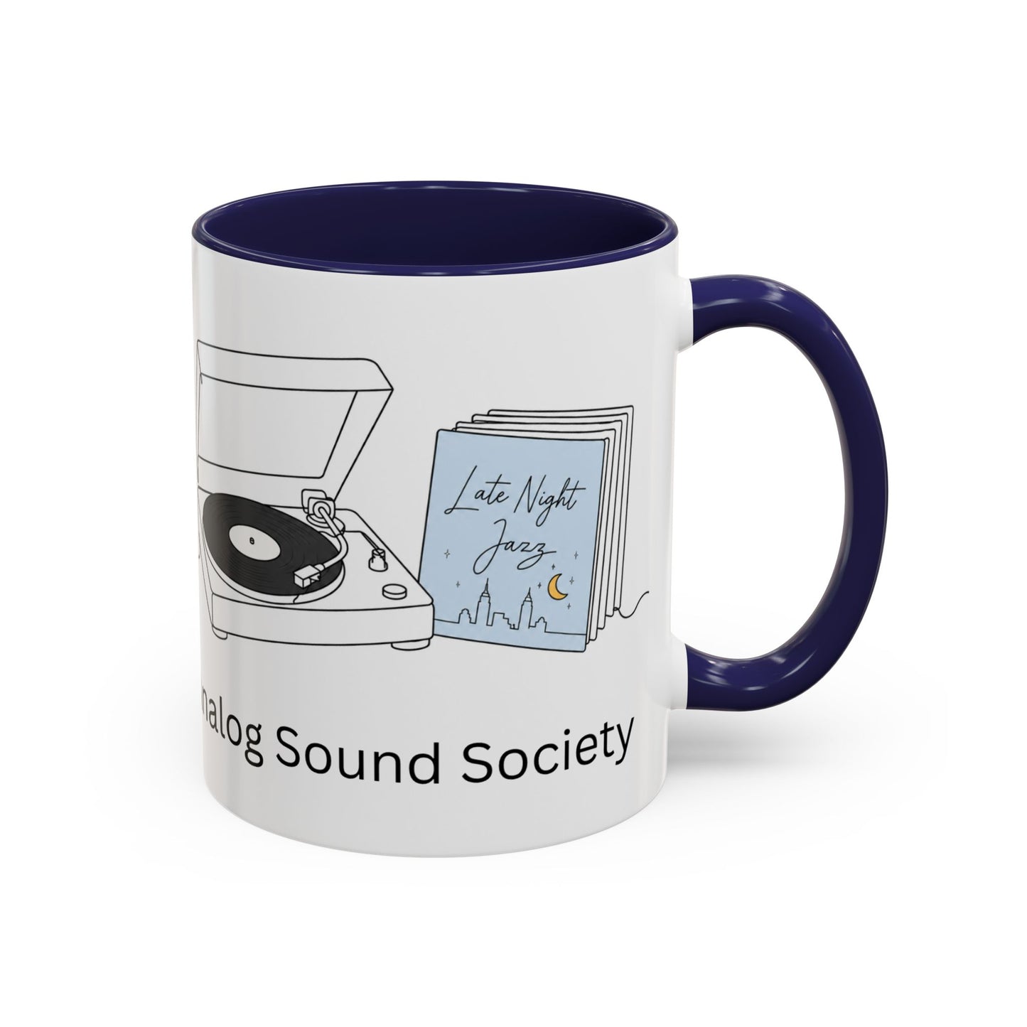 Analog Sound Society Accent Coffee Mug — Turntable Lovers 11/15oz