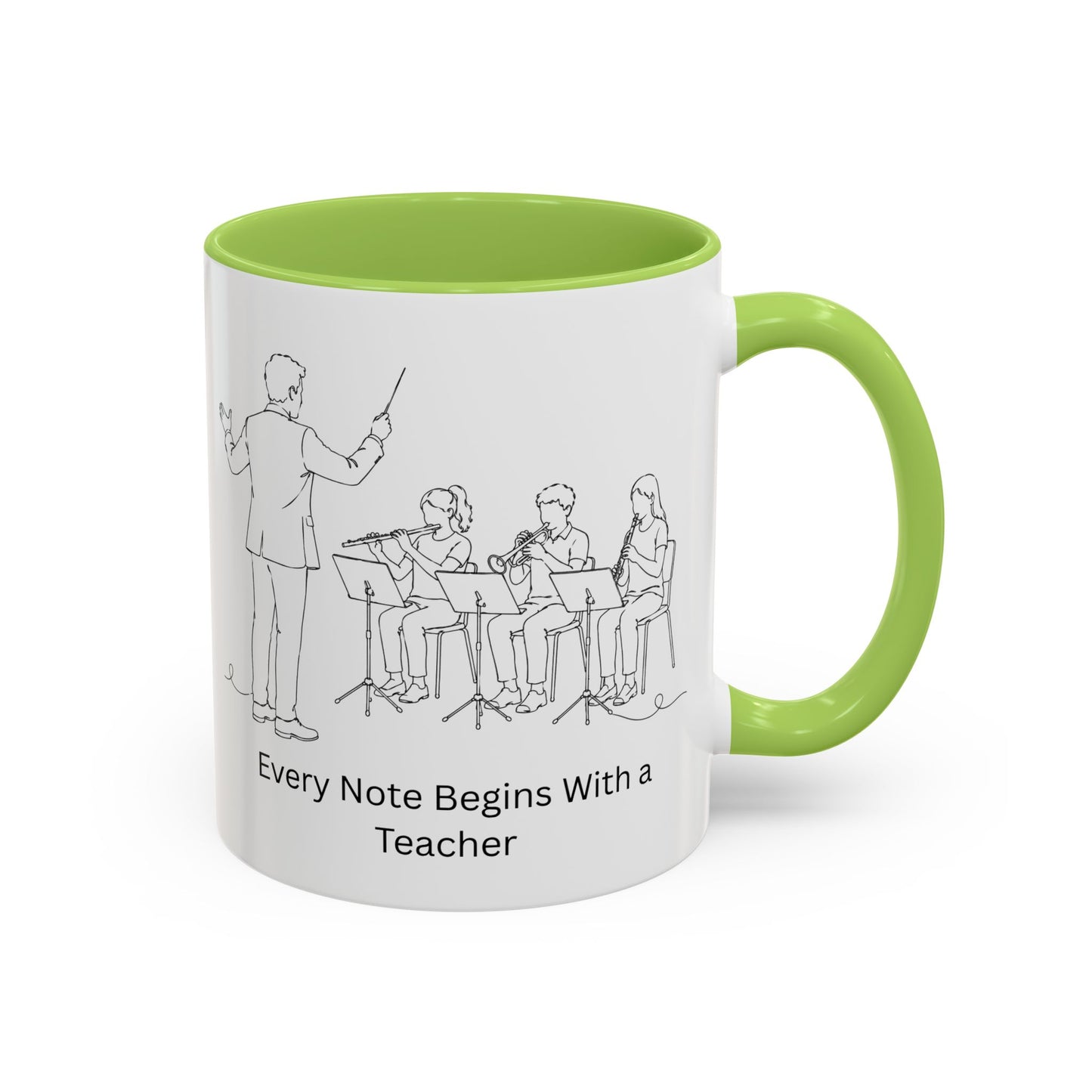 Band Leader Coffee Mug — Every Note Begins With a Teacher