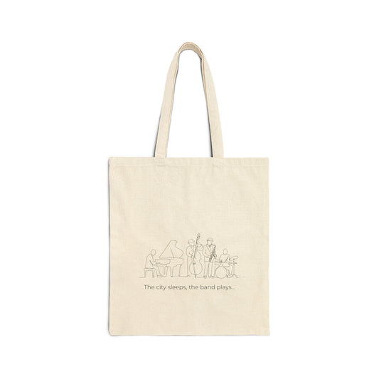 Jazz Band minimal design tote bag