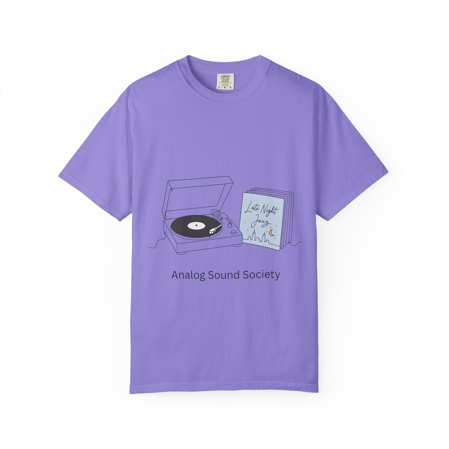 Record Player T-Shirt — "Analog Sound Society" Retro Vinyl Tee