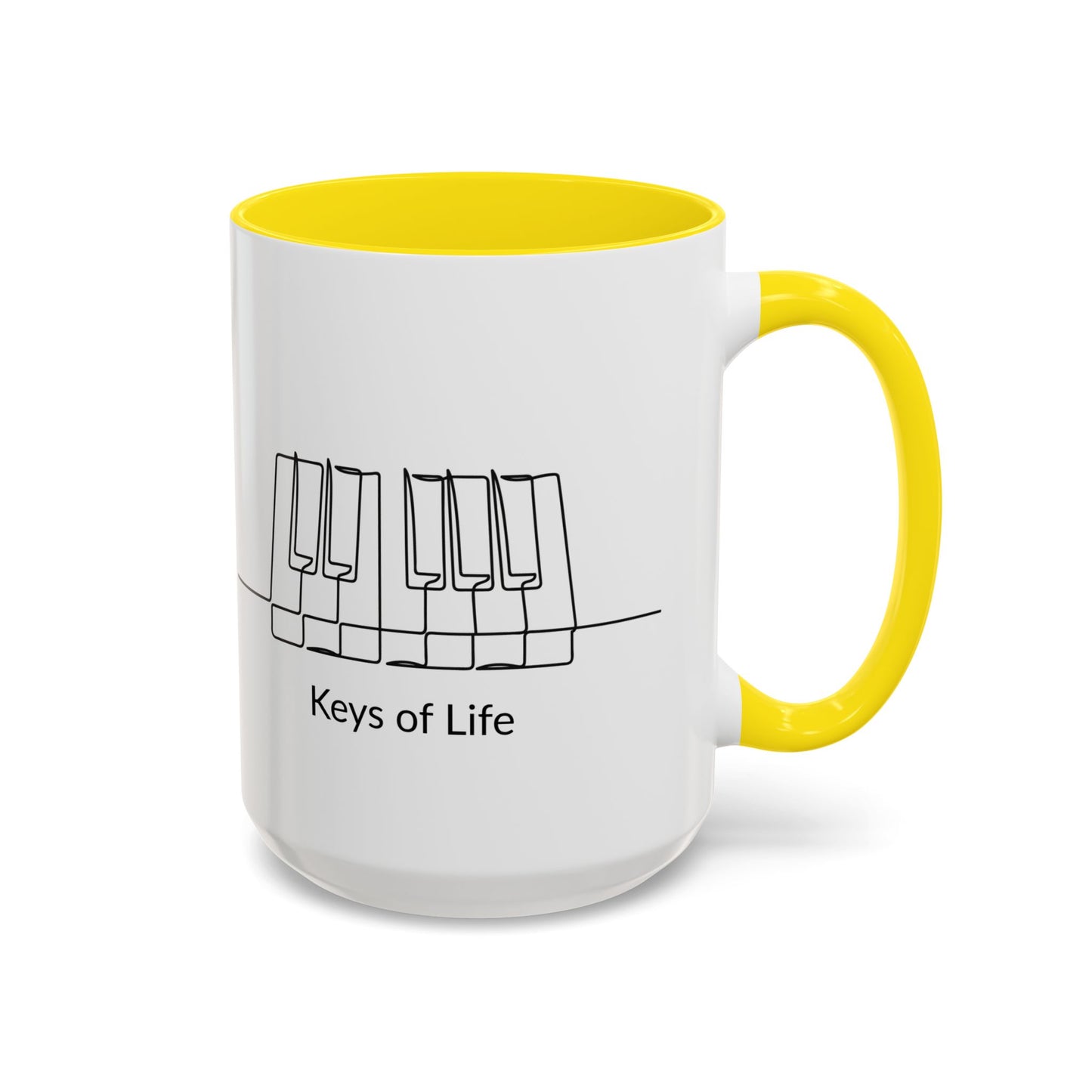Keys of Life Piano Coffee Mug — Musician Gift Accent Mug (11/15oz)