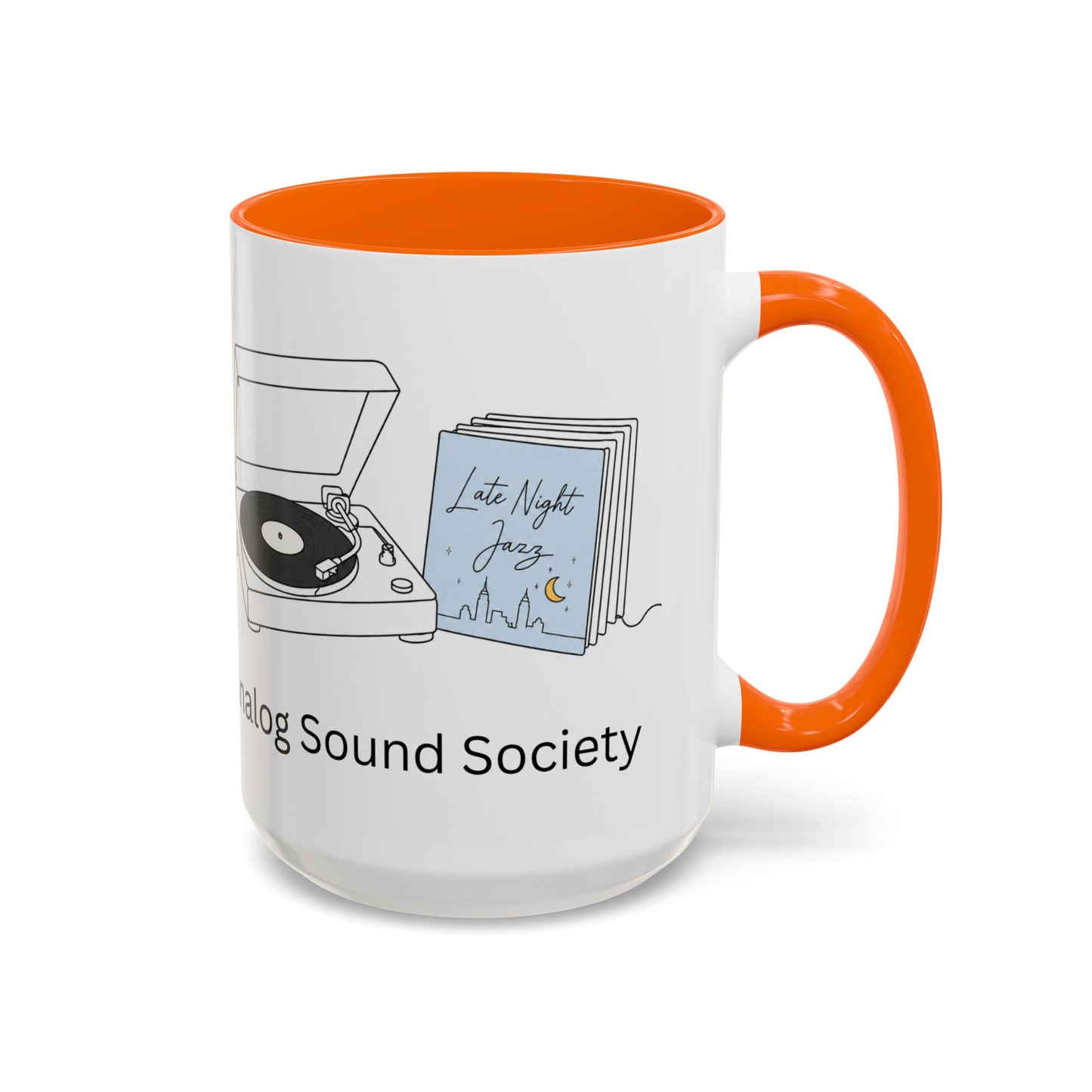Analog Sound Society Accent Coffee Mug — Turntable Lovers 11/15oz