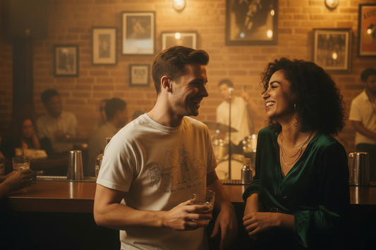 Jazz Band Tee — Zoomed Bar Scene