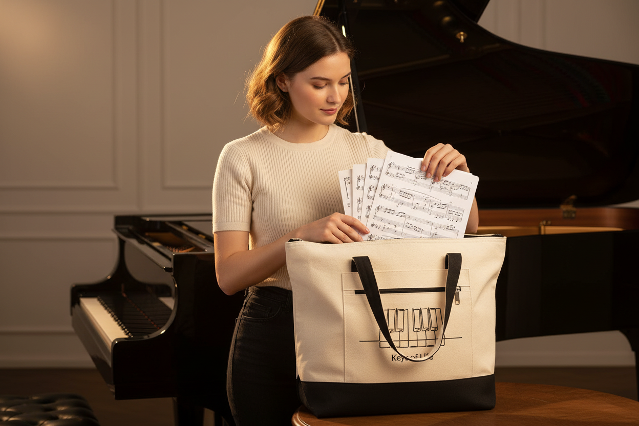 Sheet Music Tote Lifestyle