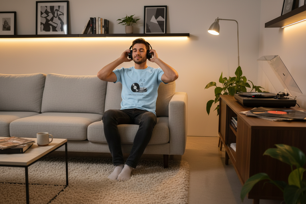 Vinyl Record T-Shirt Lifestyle